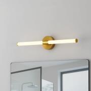 LED-seinävalaisin Ramola, messinkivärinen, leveys 60 cm, IP44, CCT