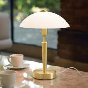 Pöytälamppu SOLO 1, messinkivärinen, korkeus 35 cm metalli/lasi himmen...