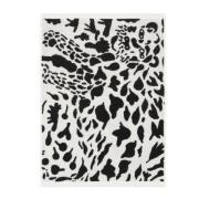 Oiva Toikka Cheetah pyyhe 50x70 cm Musta-valkoinen