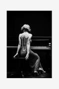 Juliste Piano Lady