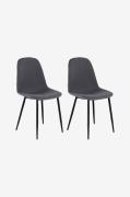 Loft24Ruokailutuoli 2 Pack MillerHarmaaTuolit- Homeroom