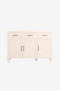 Loft24Sideboard Alby 3 ovea/3 laatikkoaValkoinenSenkit & sivupöydät- H...