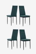 Loft24Ruokailutuoli 4 Pk BeccaVihreäTuolit- Homeroom