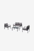 Hanah HomeLounge setti SienaHarmaaLounge-kalusteet- Homeroom