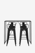 Venture HomeBaariryhmä Brea ja baarituolit Tempe, 4 kplMustaRuokailury...