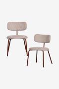 WOOODTravis-ruokapöydän tuoli - 2 kpl:n sarjaBeigeTuolit- Homeroom