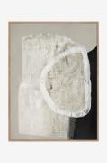 MalerifabrikkenDesign Maalaus / White Stone / 90x120 Cm / Tammi kehysB...