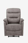 Loft24Coullon Sähkötoiminen lepotuoli MikrokuituHarmaaNojatuolit- Home...