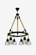 EGLORiippuvalaisin Rampside Round With 6 LampsMustaRiippuvalaisimet- H...