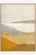 MalerifabrikkenDesign Maalaus / Yellow Field / 90x120 Cm / TammikehysK...