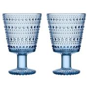 Iittala Kastehelmi viskilasi jalallinen 26 cl 2 kpl aqua