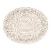 Dixie Braided pöytätabletti ovaali Ivory
