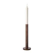 ERNST Ernst kynttilänjalka, puuta 25 cm Tummanruskea