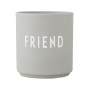 Design Letters Design Letters suosikkikuppi 25 cl Friend-cool grey