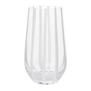 Broste Copenhagen Stripe juomalasi 55 cl Clear-white stripes