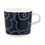 Marimekko Piirto Unikko kahvikuppi 20 cl White-dark blue