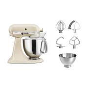 KitchenAid Artisan 5KSM175 keittiökone lisävarusteilla 4,8 L Almond cr...