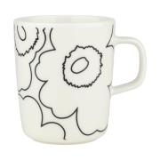 Marimekko Piirto Unikko muki 2,5 dl White-black