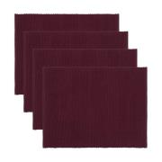 Linum Uni pöytätabletti 35x46 cm 4-pack viininpunainen