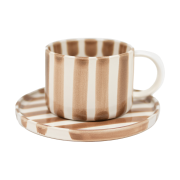 Olsson & Jensen Monica kuppi ja lautanen Beige