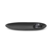 Ferm Living Flow aamiaislautanen 14x23,5 cm Black