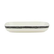 Marimekko Siirtolapuutarha lautanen 18 x 25 cm Black-white
