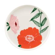 Marimekko Puutarhakutsut lautanen Ø20 cm White-green-orange