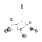 101 Copenhagen Drop Chandelier Globe kattokruunu Chrome