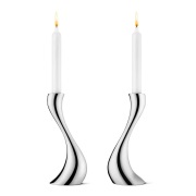 Georg Jensen Cobra kynttilänjalka 2 kpl keskikokoinen, 20 cm