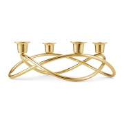 Georg Jensen Season kynttilänjalka Ø26 cm kullattu