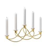 Georg Jensen Harmony kynttilänjalka kullattu