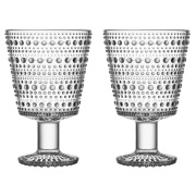 Iittala Kastehelmi viskilasi jalallinen 26 cl 2 kpl selvä