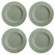 Scandi Living Dots lautanen 28 cm 4-pakkaus Vihreä