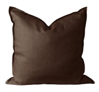 Scandi Living Calm tyynyliina pellava 50x50 cm Chocolate Brown