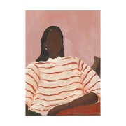 Paper Collective Red Stripes -juliste 30 x 40 cm