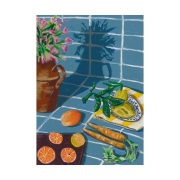 Paper Collective Composition in Blue -juliste 30 x 40 cm