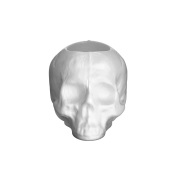 Kosta Boda Skull kynttilälyhty 8,5 cm Valkoinen