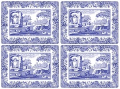 Spode Blue Italian pöytäaluset 4 kpl Sininen-valkoinen