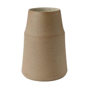 Knabstrup Keramik Clay vaasi 18 cm Warm sand