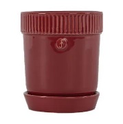 Sagaform Elise yrttiruukku Ø11 cm Viininpunainen