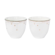 Wik & Walsøe Julemorgen Girlandi muki 2-pack 20 cl Valkoinen