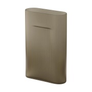 Muuto Ridge maljakko huurrettu lasi 35 cm Taupe