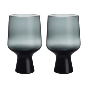 Iittala Solare lasi jalalla 40 cl 2-pack Teräksenvärinen.