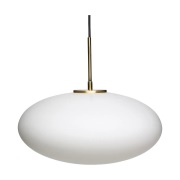 Hübsch Muse Ellipse-riippuvalaisin Valkoinen