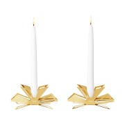 Georg Jensen Vuoden 2025 kynttilänjalka 2-pack Kultapinnoitettu sinkki...