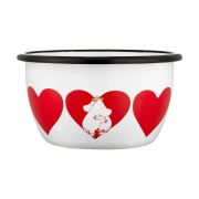 Muurla Moomin emalikulho 60 cl Sydän