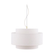 Globen Lighting Noah riippuvalaisin Ø70 cm Bouclé valkoinen