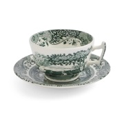 Spode Heritage Green Italian kuppi ja lautanen Vihreä, 0,2 l