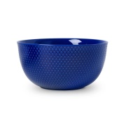 Lyngby Porcelæn Rhombe tarjoilukulho Ø22 cm Tummansininen