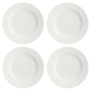 Scandi Living Dots asetti 22 cm 4-pakkaus Kermanvalkoinen